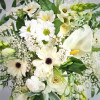 Mezei csokor - fehér árnyalatú szezonális virágokból